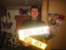 Me holding the "BOL 10X" number plates