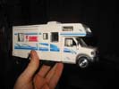 A model of Max and Paddy's motorhome